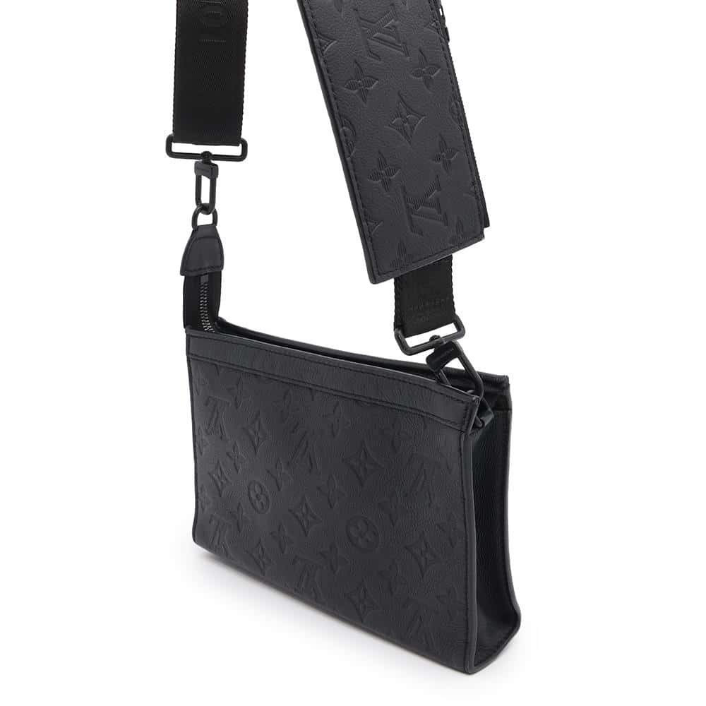 Louis Vuitton Shadow Wallet Black Monogram Bag Gaston Shoulder Black Wearable